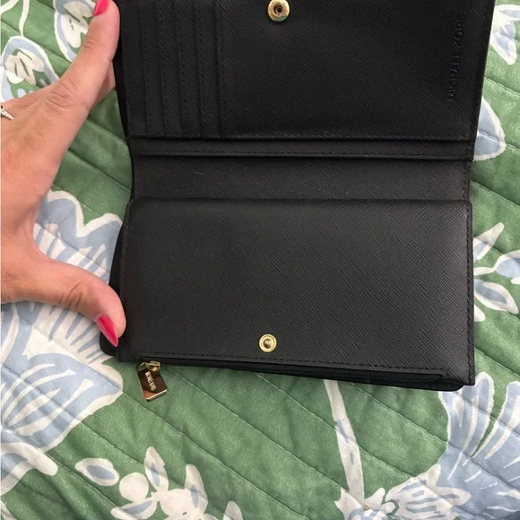 Michael Kors Black Leather Wallet - Picture 2 of 4